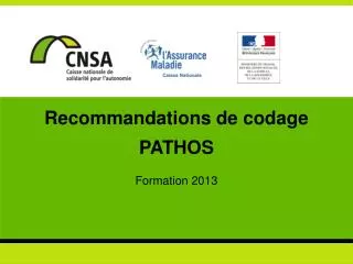recommandations de codage pathos