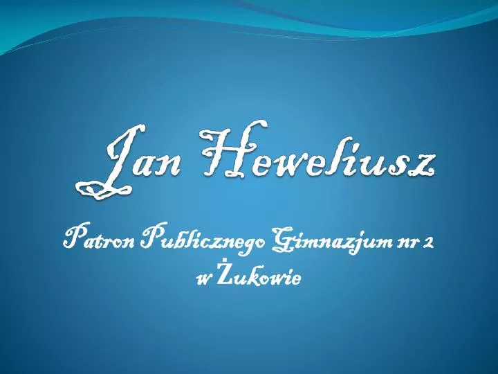 jan heweliusz