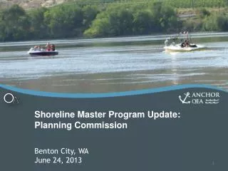 Shoreline Master Program Update: Planning Commission