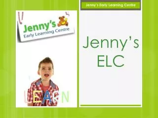 Jennys ELC - New Bendigo Hospital