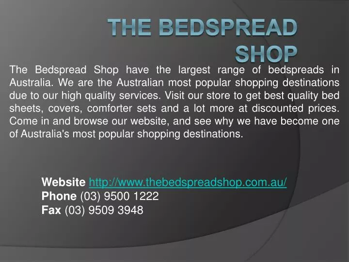 the bedspread shop