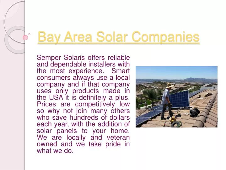 bay area solar companies