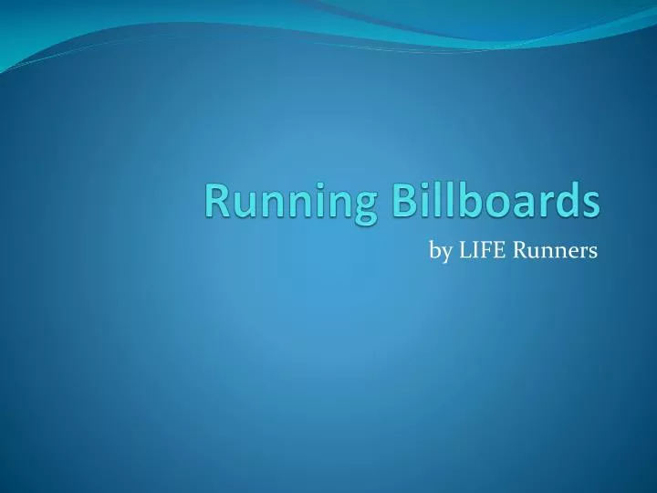 running billboards