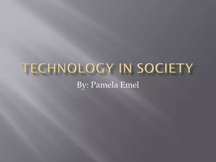 technology in society