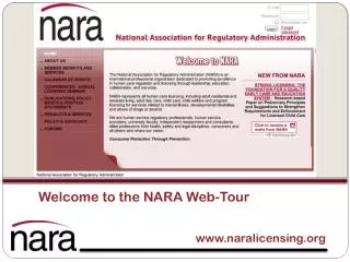 Welcome to the NARA Web-Tour