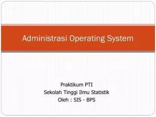 administrasi operating system