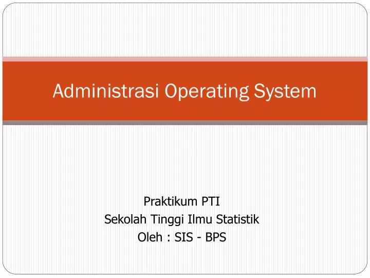 administrasi operating system