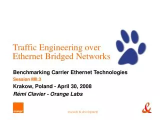 Traffic Engineering over Ethernet Bridged Networks