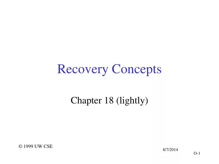 recovery concepts