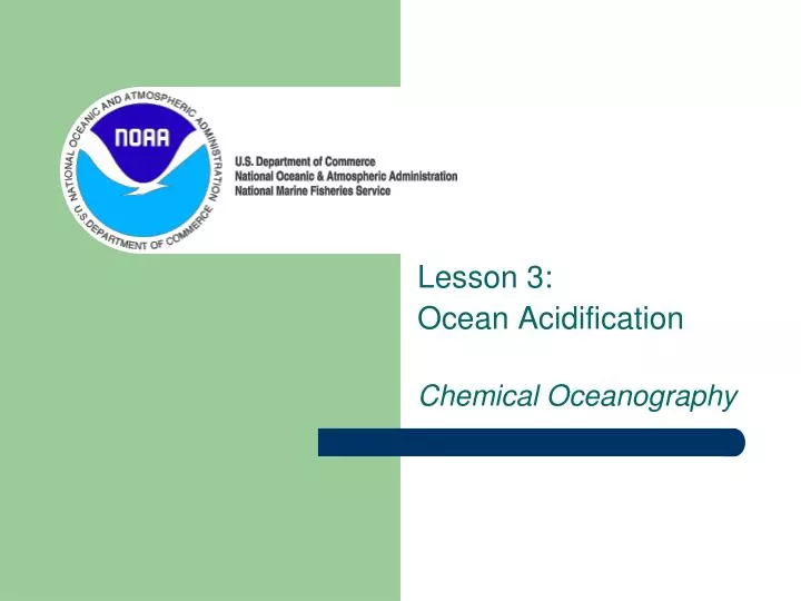 lesson 3 ocean acidification chemical oceanography