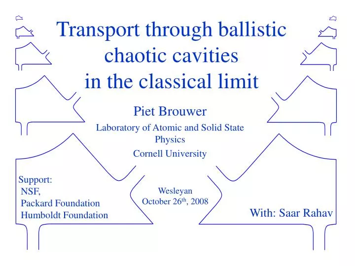 transport through ballistic chaotic cavities in the classical limit