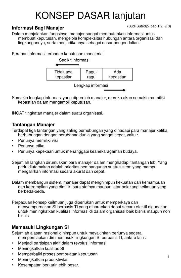 konsep dasar lanjutan