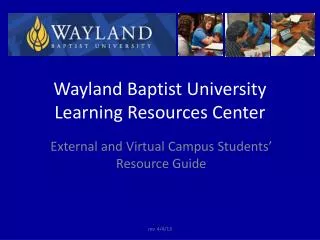 Wayland Baptist University Learning Resources Center