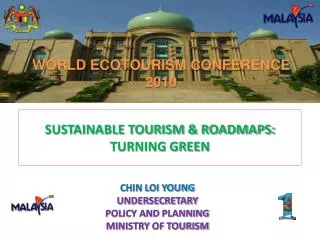 SUSTAINABLE TOURISM &amp; ROADMAPS: TURNING GREEN