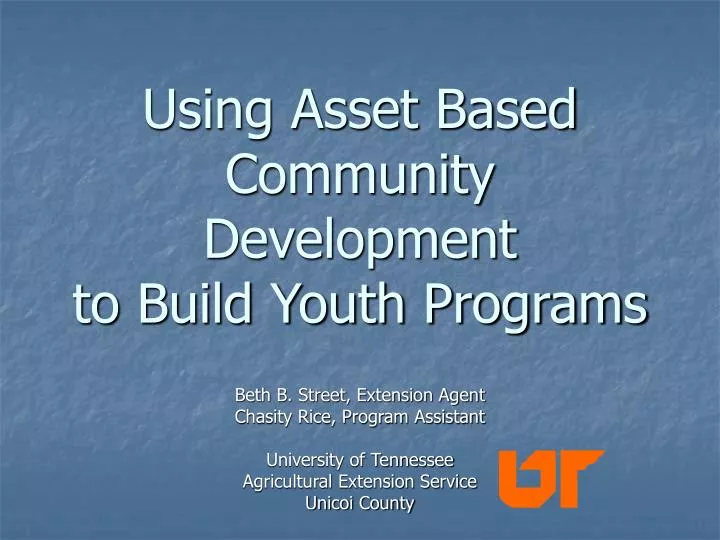 using asset based community development to build youth programs
