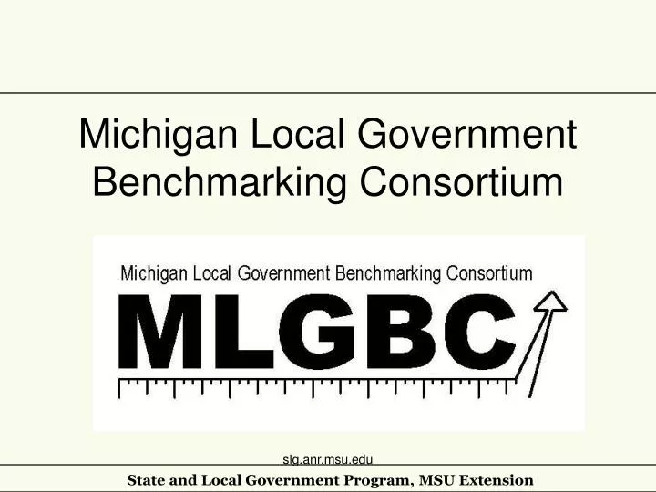 michigan local government benchmarking consortium