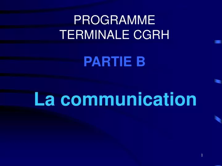 programme terminale cgrh partie b