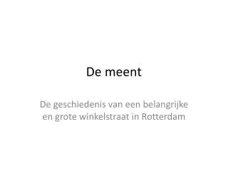 de meent