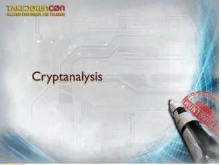 Cryptanalysis