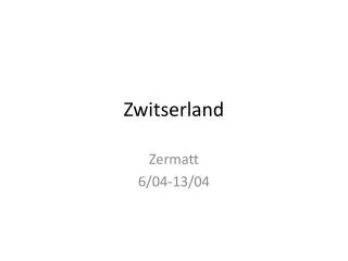 zwitserland