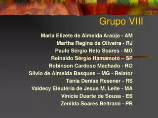 grupo viii