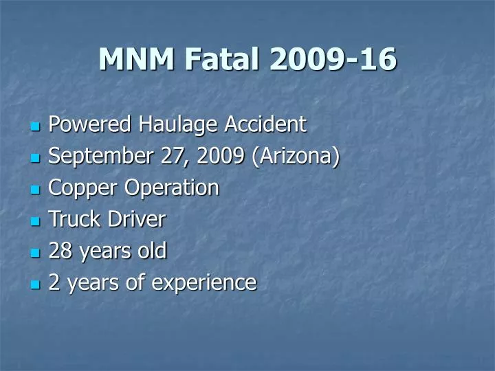 mnm fatal 2009 16