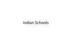 Indian Schools - slide 1