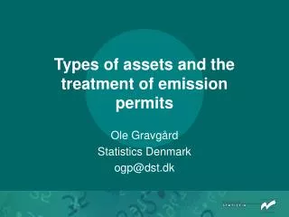 Types of assets and the treatment of emission permits