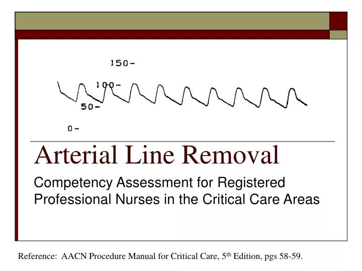 arterial line removal