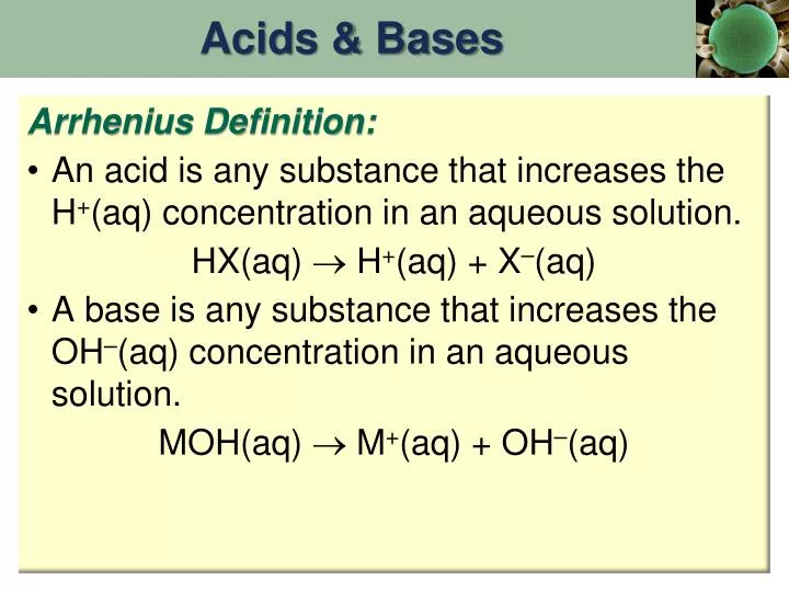 acids bases