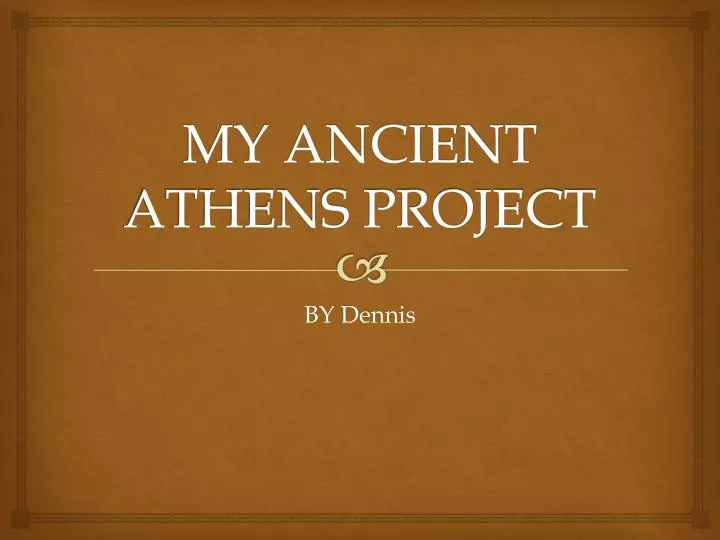 my ancient athens project