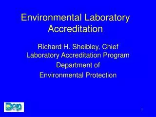 Environmental Laboratory Accreditation