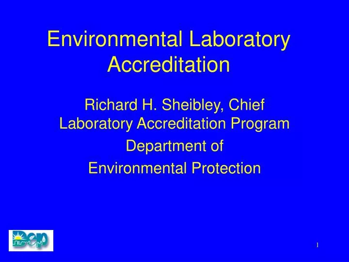 environmental laboratory accreditation