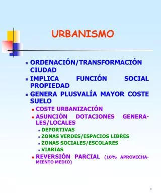 urbanismo