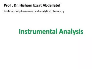 instrumental analysis