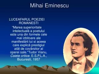 mihai eminescu