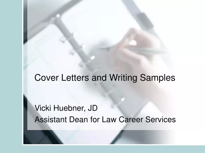 cover letters and writing samples