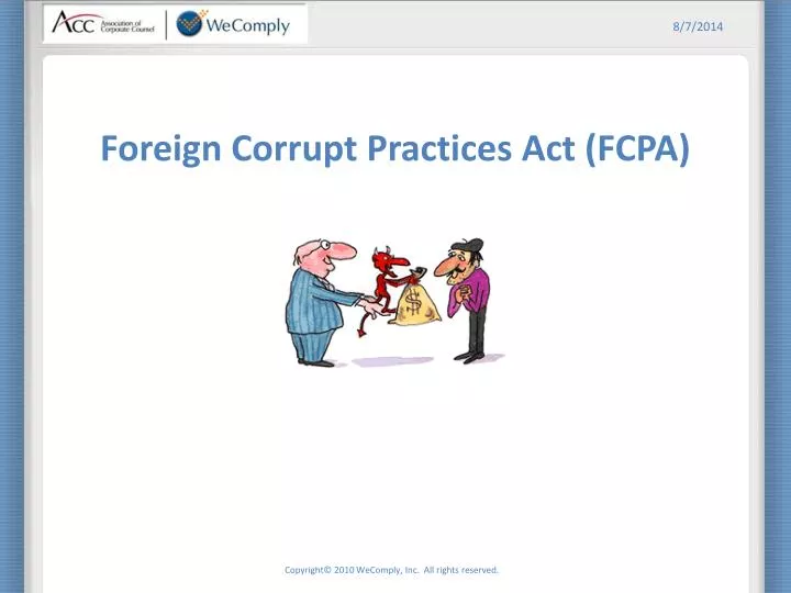 foreign corrupt practices act fcpa