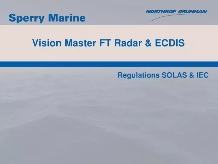 vision master ft radar ecdis