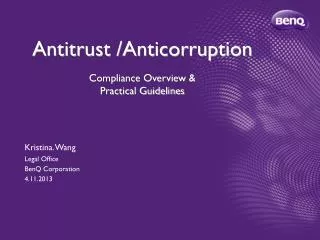Antitrust /Anticorruption