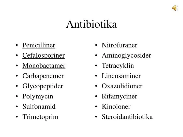 antibiotika