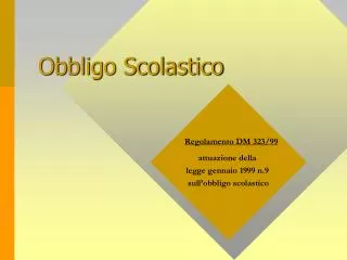 obbligo scolastico