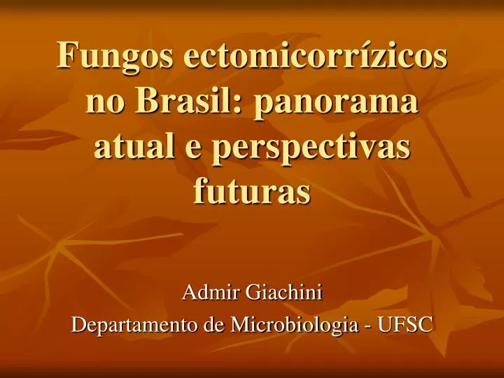 fungos ectomicorr zicos no brasil panorama atual e perspectivas futuras