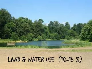 LAND &amp; WATER USE (10-15 %)