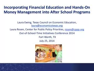 Incorporating Financial Education and Hands-On Money Management into After School Programs
