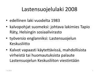 Lastensuojelulaki 2008