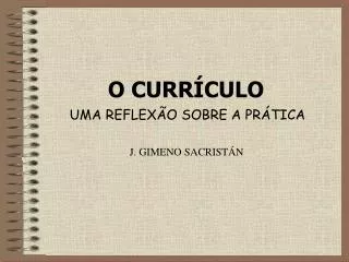 o curr culo