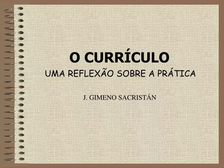 o curr culo