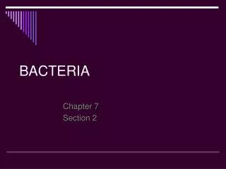 BACTERIA