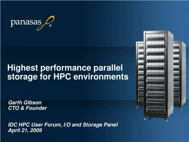 highest performance parallel storage for hpc environments